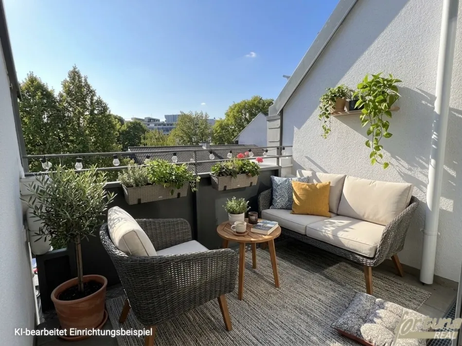 „Dachgeschosswohnung - Sauna und Fitnessbereich im Herzen von Auhof“ - Bild