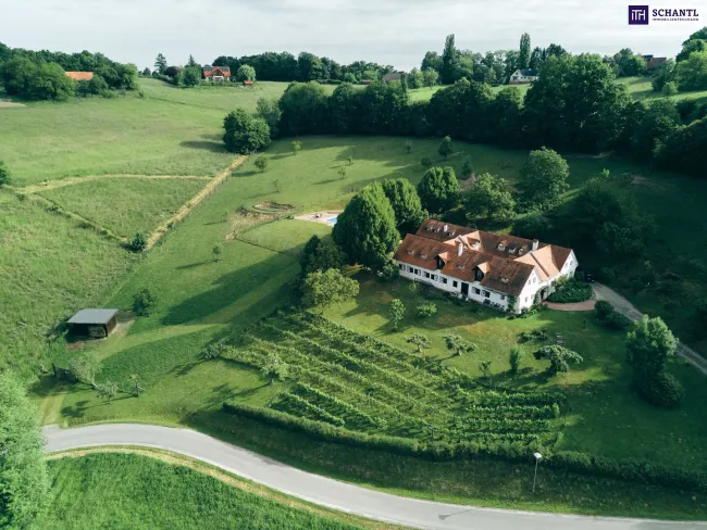Etwas ganz Besonderes – Exklusiver Vierkanthof in Bad Loipersdorf, wo Geschichte, luxuriöses Landleben und einzigartige Naturerlebnisse verschmelzen. - Bild