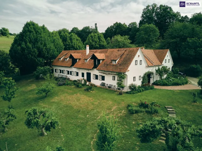 Etwas ganz Besonderes – Exklusiver Vierkanthof in Bad Loipersdorf, wo Geschichte, luxuriöses Landleben und einzigartige Naturerlebnisse verschmelzen. - Titelbild