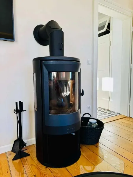 Feuerofen im Wohnzimmer