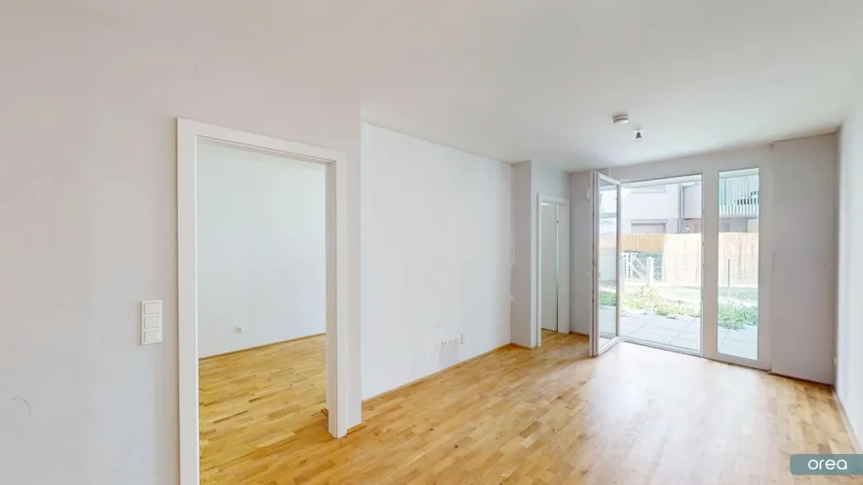 orea | Schöne 2-Zimmer-Gartenwohnung mit Terrasse im 22. Bezirk | Smart besichtigen · Online anmieten - Titelbild