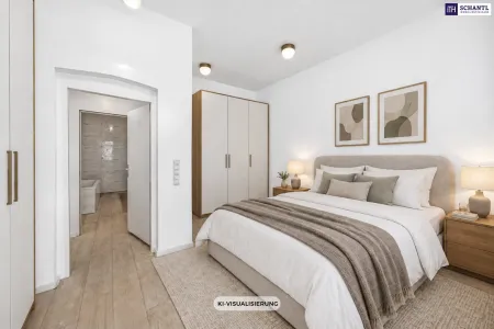 Schlafzimmer, KI Visualisierung