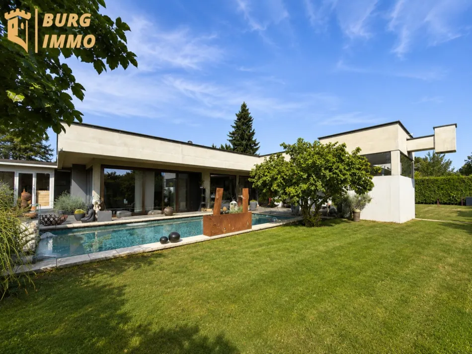 Einzigartiger Design-Bungalow mit Schwimmteich & Wellnessgarten nahe dem Neufelder See - Bild