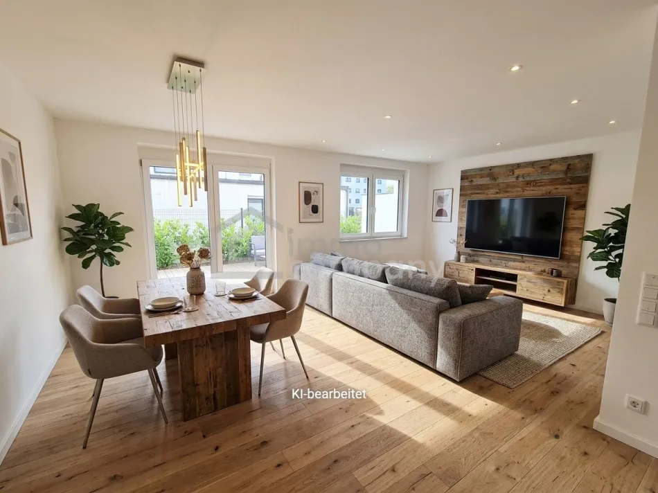Moderne Doppelhaushälfte in Grieskirchen, 124m², 4 Zimmer, Terrasse, Erstbezug! - Bild