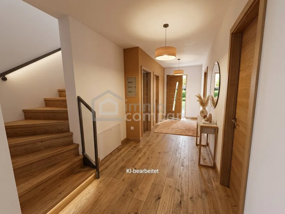 Moderne Doppelhaushälfte in Grieskirchen, 124m², 4 Zimmer, Terrasse, Erstbezug! - Bild