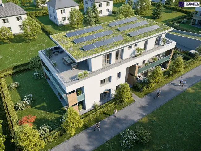 Geborgen: Familienparadies in Graz-Liebenau mit rund 300 m² Privatgarten – nachhaltige Wohnqualität dank Luftwärmepumpe und Photovoltaik. Baustart bereits erfolgt! - Bild