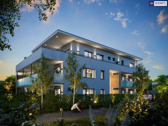 Penthouse der Extraklasse in Graz-Liebenau – Erstbezug mit 123 m² Terrasse, Weitblick, Luftwärmepumpe & Photovoltaik. Baustart erfolgt - Bild