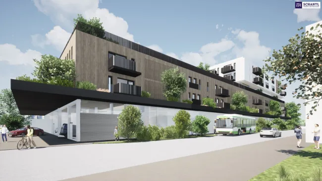 Repräsentatives Geschäftslokal mit 1.265 m² im Neubauprojekt – Top-Sichtlage in Graz-Wetzelsdorf, ideal für Nahversorger und Einzelhandel! - Bild