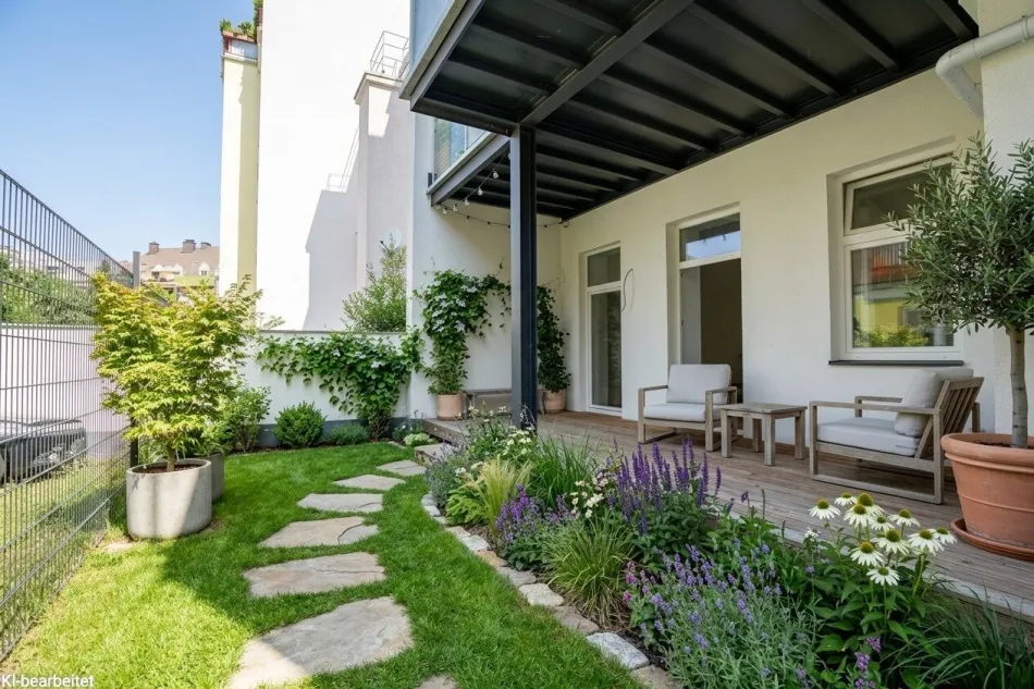 ERSTBEZUG - Sanierte Altbau Wohnung mit Garten in Wien Floridsdorf - Titelbild