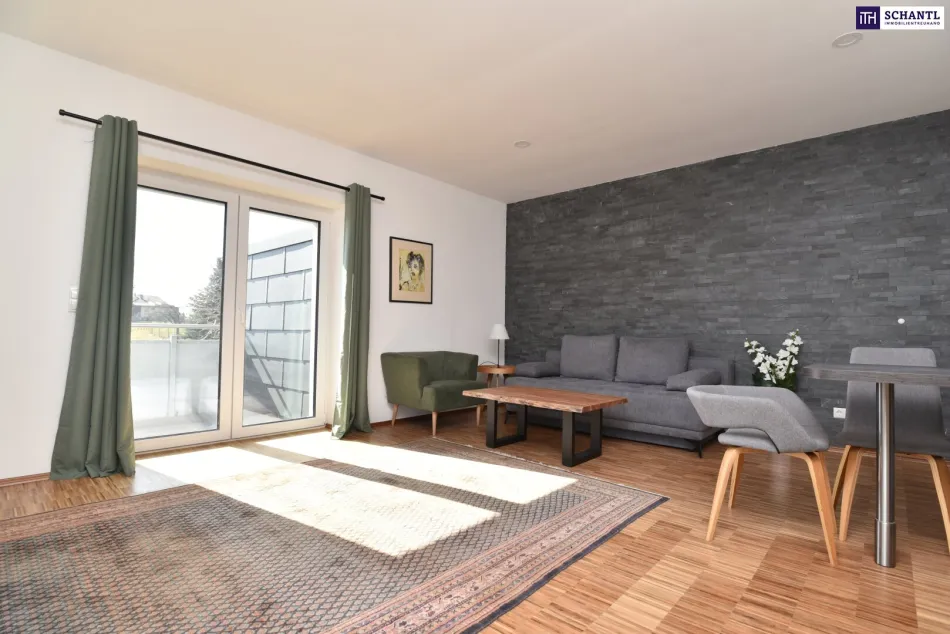 Modernes Wohngefühl mit 30-m²-Terrasse und traumhaftem Weinbergblick – komplett möbliert & sofort bezugsbereit! - Kann auch als FERIENWOHNUNG weiter vermietet werden! - Titelbild