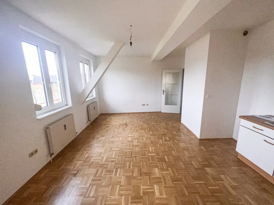 Wohnzimmer mit Küche