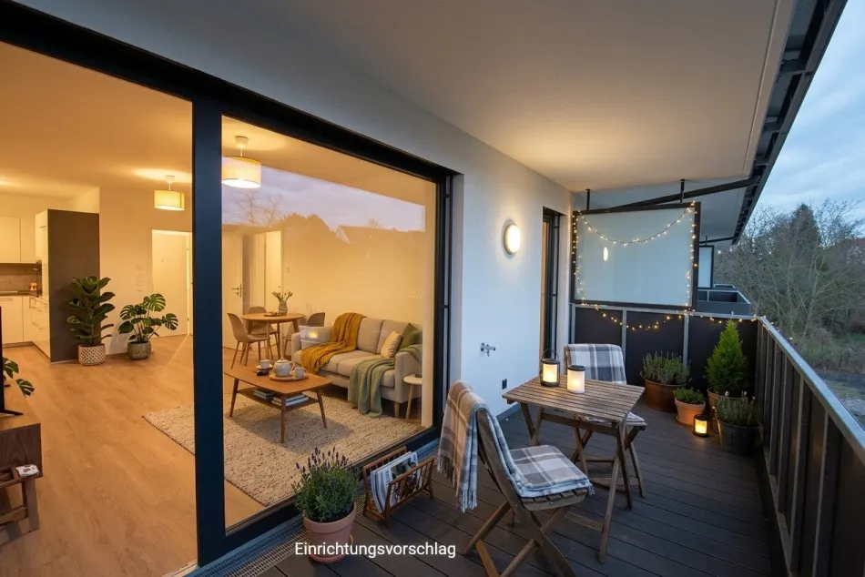 Wohnen in Alkoven - 2 Zimmerwohnung mit Balkon - Bild
