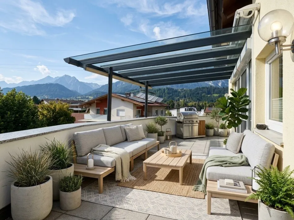 Wattens – Exklusive Maisonette mit ca. 129,55 m² Wohnnutzfläche, ca.30,66 m² Westterrasse, 2 Autoabstellplätzen, Panoramablick & neuer Designküche - Titelbild