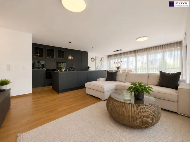Flexible 4-Zimmer-Option: Premium-Neubauwohnung mit großer Westterrasse! - Bild
