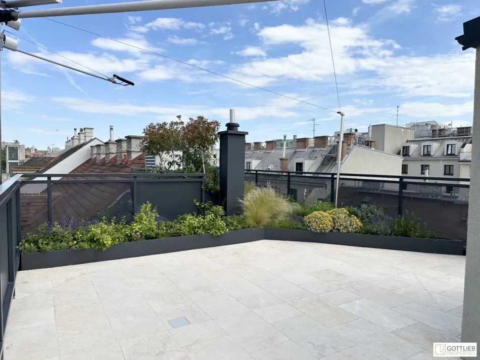 Bestlage nahe Belvedere! Luxuriöse 6-Zimmer-Erstbezug-Dachterrassen-Wohnung mit Outdoor-Pool in historischem Gebäude - Titelbild