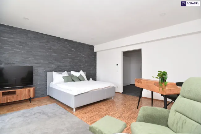 Entzückende, moderne, vollmöblierte Garconniere mit 40m² - 3D-Rundgang vorhanden! - Titelbild