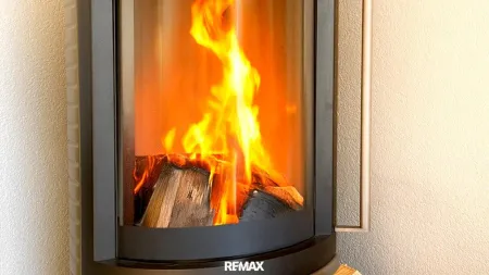 mit Kaminwärme