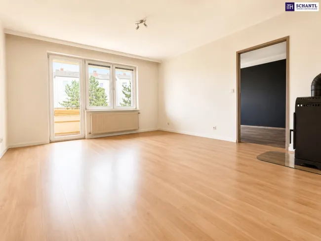 Viel Wohnung fürs Geld! Großzügige 4-Zimmer-Wohnung mit Loggia in Ebergassing! - Bild