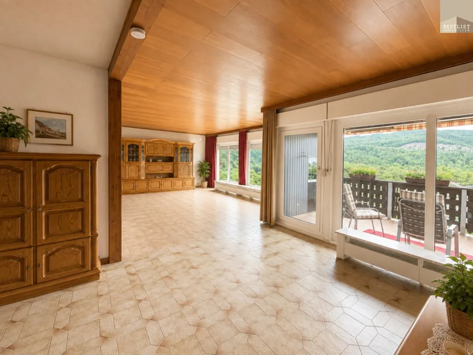 Wohnen im Grünen – gepflegtes Einfamilienhaus mit Fernblick in Ober-Piesting - Bild