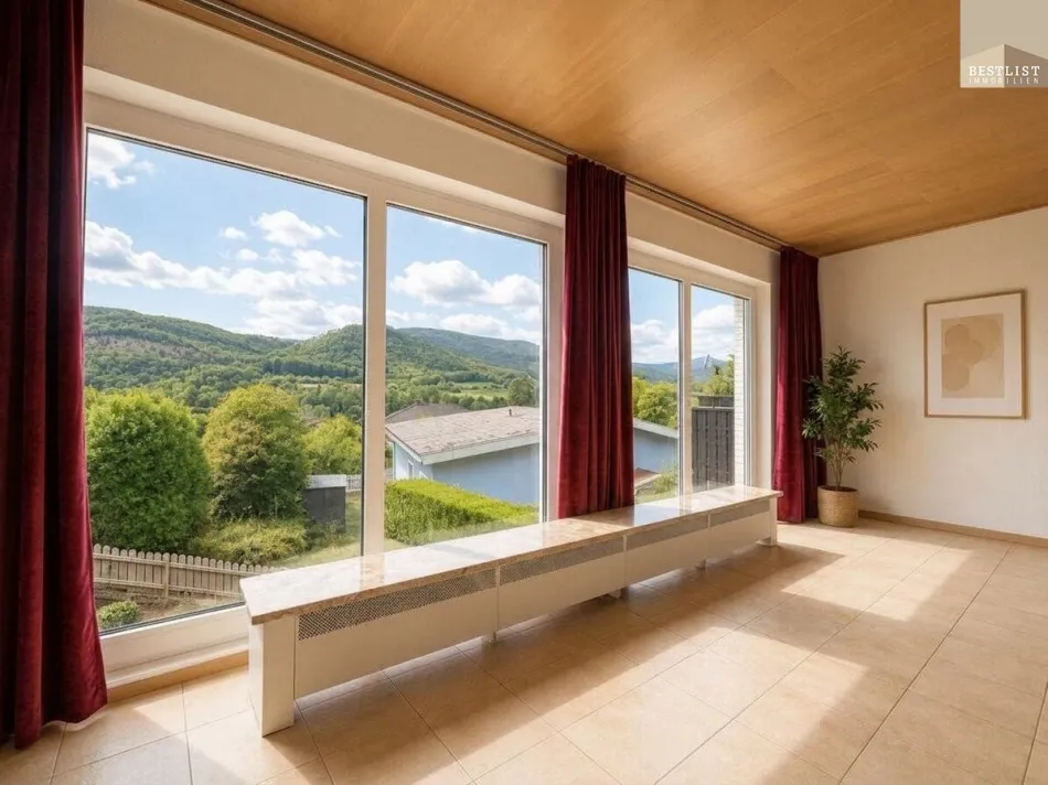Wohnen im Grünen – gepflegtes Einfamilienhaus mit Fernblick in Ober-Piesting - Bild