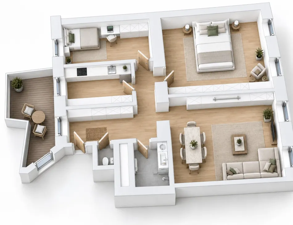 TOPLAGE/Erstbezug/Baubeginn - Schöne 4 Zimmer Altbauwohnung (Top 16) + 9,00 m² Balkon - Bild