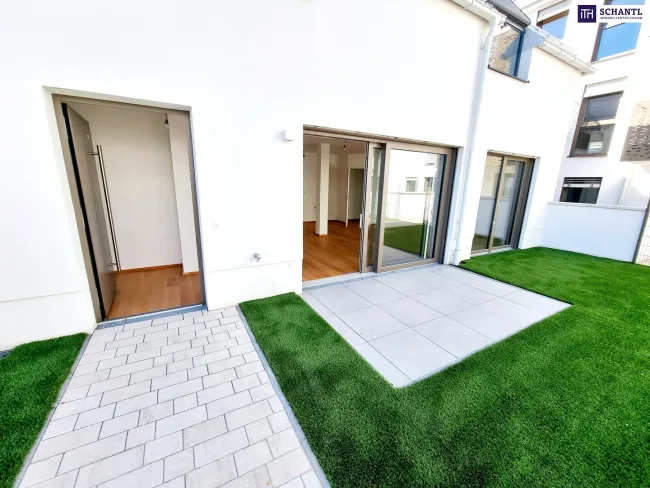 Fire Sale! Premium Townhouse mit Garten und modernster Technik! 3 Zimmer + Ideale Raumaufteilung + Erdwärme + Absolute Ruhelage + Tiefgarage! Nachhaltig und zukunftssicher investiert! - Titelbild