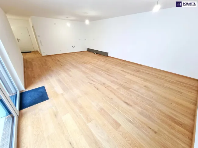 Fire Sale! Absolute Ruhelage mit Terrasse im Innenhof! Innovative Erdwärme + Perfekt aufgeteilte 3 Zimmer + Hochwertige Ausführung + Tiefgarage + Nachhaltig investiert! Jetzt zugreifen! - Bild