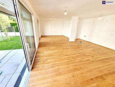 Fire Sale! Ihr neues Familienparadies! WOW - Cooles Townhouse mit Garten! 4 Zimmer + Ideale Raumaufteilung + Erdwärme + Absolute Ruhelage + Tiefgarage! Nachhaltig und zukunftssicher investiert!