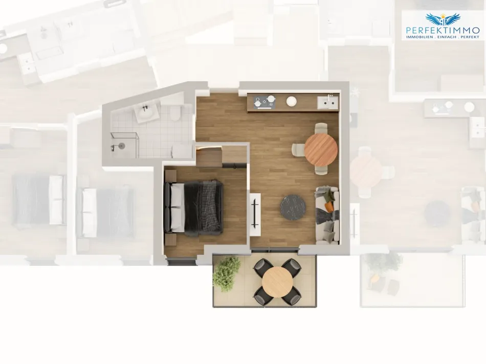 Modern und durchdacht – 2-Zimmer-Neubauwohnung mit Balkon - Titelbild