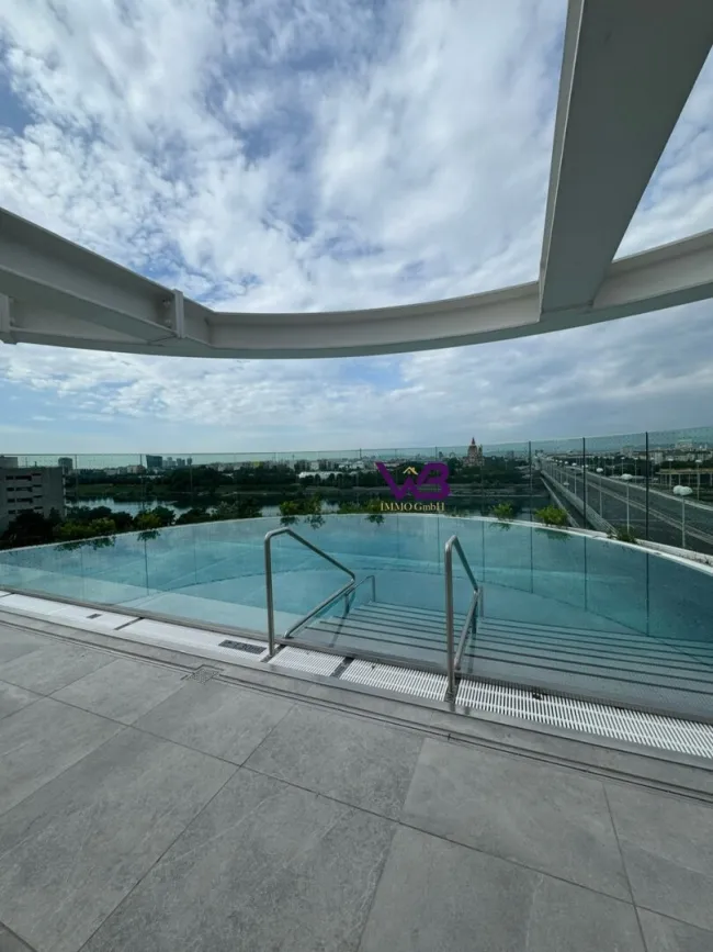1 Zimmer Mietwohnung mit 6m² Balkon- DANUBE FLATS –13. Stockwerk-Exklusives Wohnen im höchsten Wohnturm Wiens! - Titelbild