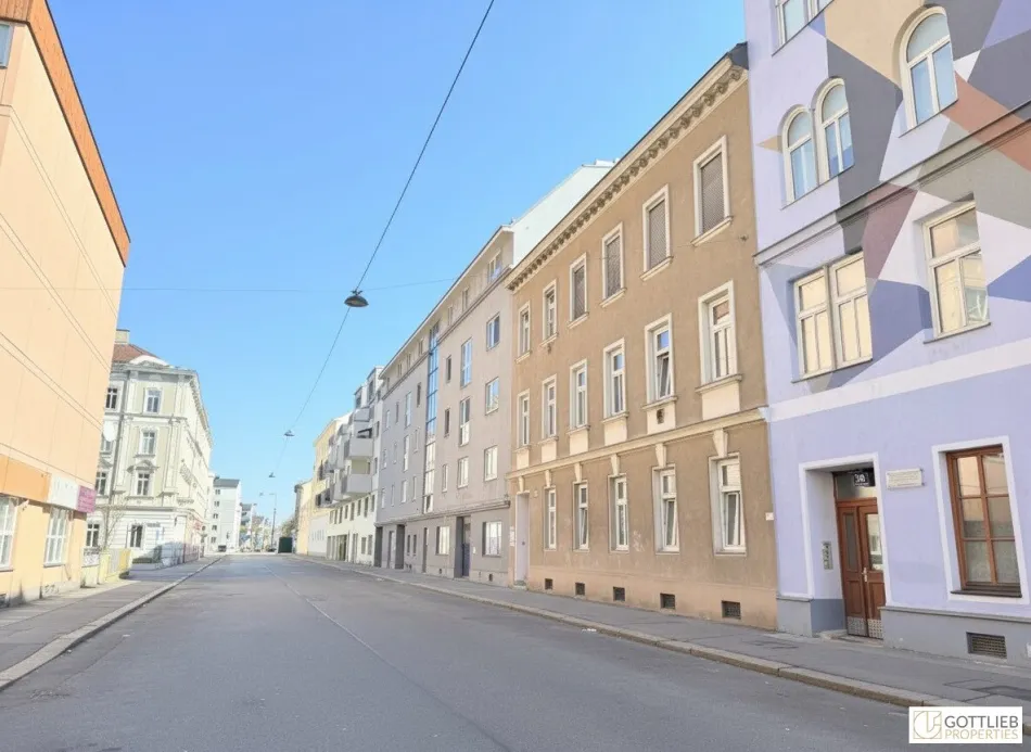 Bis Ende 2026 befristet vermietetes Gründerzeit-Zinshaus mit baubewilligtem zweigeschossigen Dachgeschoss-Ausbau - Bild