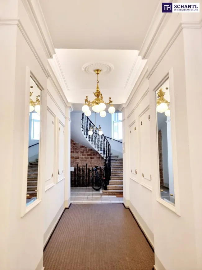 Traum-Balkon / Dachgeschoss ohne Schrägen / Naschmarkt um´s Eck / U-Bahn vor der Türe / 3 Zimmer perfekt aufgeteilt! Einfach WOW! HIP und TRENDY die Gegend - Magisch schön das Altbauhaus! - Bild