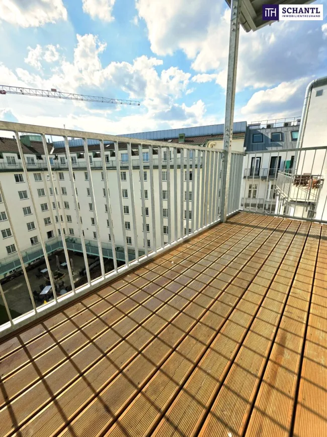 Traum-Balkon / Dachgeschoss ohne Schrägen / Naschmarkt um´s Eck / U-Bahn vor der Türe / 3 Zimmer perfekt aufgeteilt! Einfach WOW! HIP und TRENDY die Gegend - Magisch schön das Altbauhaus! - Titelbild