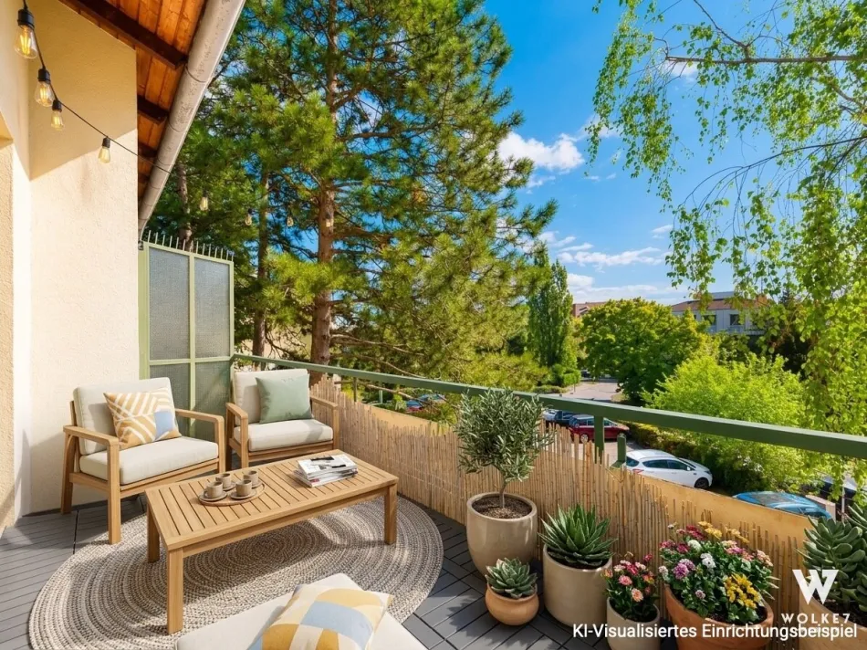 Top sanierte 3-Zimmer-Wohnung in Ruhelage mit Grünblick | Südwest-Loggia | KFZ-Stellplatz - Titelbild