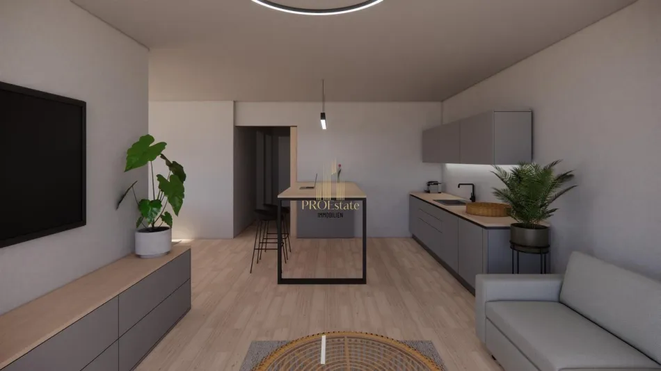 Moderne, effiziente Gartenwohnung in absoluter Ruhelage mit Weitsicht 102m², 4-Zi, Terrasse, Garage! Erstbezug in Buchkirchen! - Bild