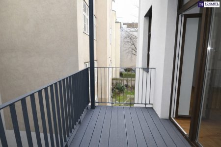 Perfekt aufgeteilte Kleinwohnung mit Innenhofbalkon im sanierten Altbauhaus in ruhiger Seitengasse – befristet vermietet bis 2029 ***