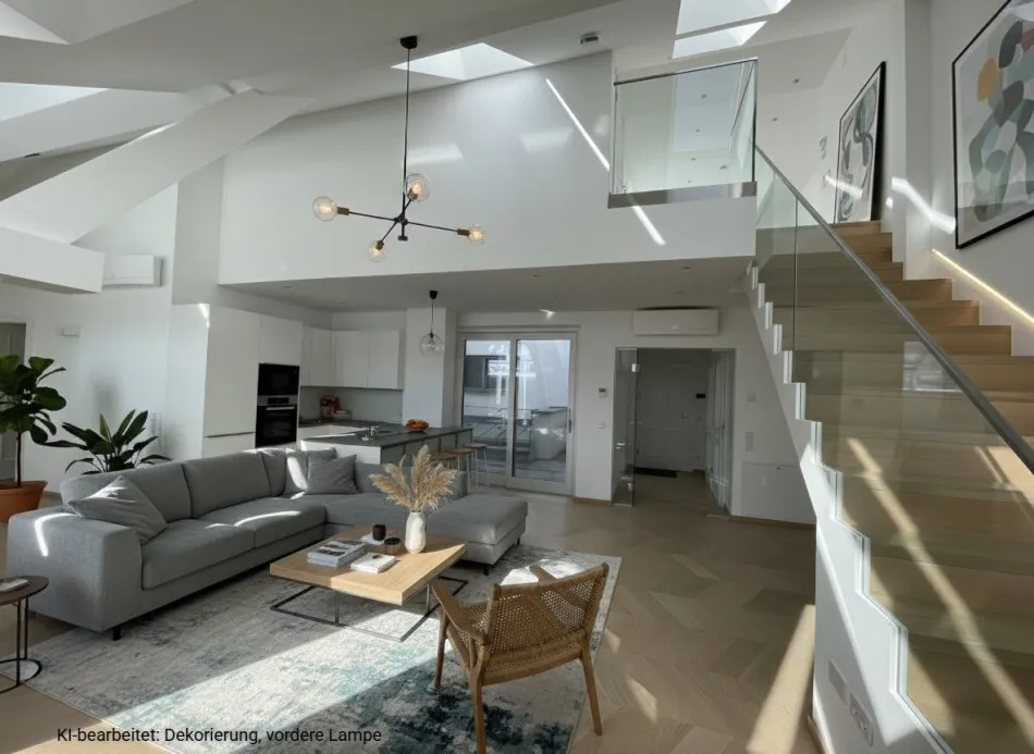 4 Zimmer-Maisonetten-Wohnung mit einer Terrasse und eigenem Studio im Oberbereich mit separatem zusätzlichem Eingang! - Titelbild