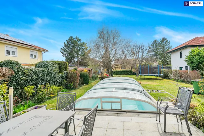 Garten, Terrasse, beheizbarer Pool