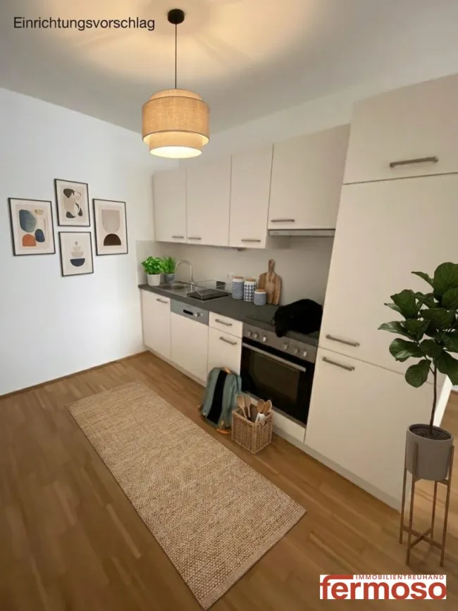 Helle 2-Zimmer-Wohnung mit Loggia, Fußbodenheizung & Einbauküche im 20. Bezirk Wien! - Bild
