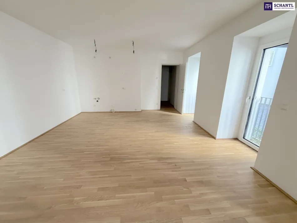 NEUER PREIS! Coole 2-Zimmer Wohnung im EG - Innenhof mit Fußbodenheizung/-kühlung! - Bild