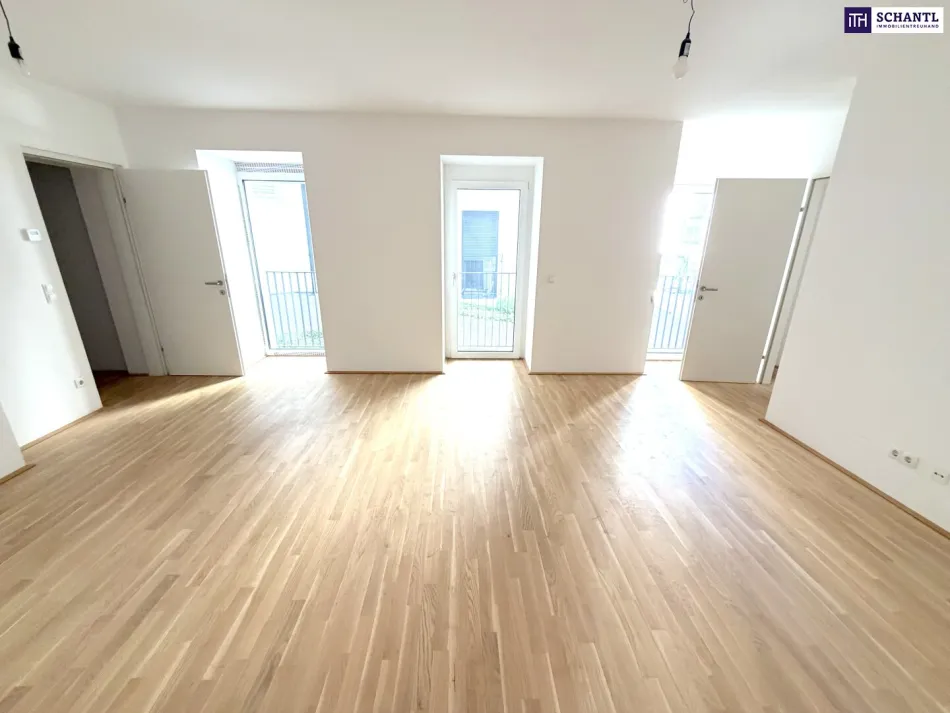 NEUER PREIS! Coole 2-Zimmer Wohnung im EG - Innenhof mit Fußbodenheizung/-kühlung! - Bild