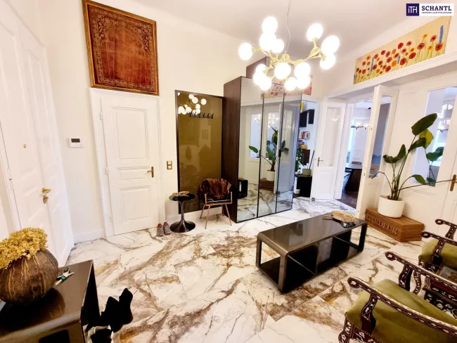 Das Besondere... Ihre exklusive Luxusresidenz am Wiener Naschmarkt- Park! Viel Liebe zum Detail + Hochwertig möbliert + Design + Eleganz! Alles was das Herz begehrt.... Aber Vorsicht - Sie werden sich verlieben! - Bild