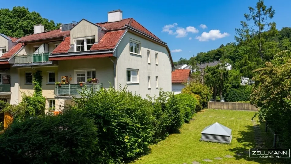 Idylle am Wienerwald – Stilvolle Wohnung mit Ost- & Westterrassen | ZELLMANN IMMOBILIEN - Bild
