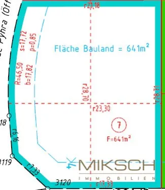 Großzügiges Baugrundstück I 641 m² I in 3143 Pyhra/Wald I ohne Bauzwang I sofort verfügbar - Bild