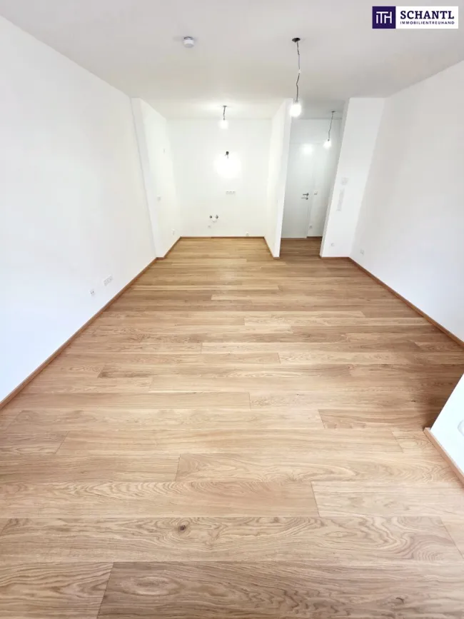 Perfekt zu Vermieten! TOP Neubau-Kleinwohnung! Photovoltaik + Wärmepumpe! Loggia + Kompakter Grundriss + Energieeffizienz + Perfekte Anbindung und Nahversorgung! Jetzt zugfreifen! - Bild