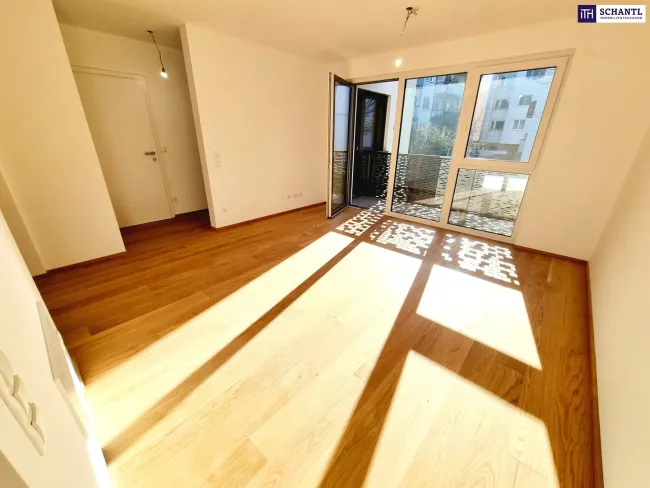 2-Zimmer mit Blick ins Grüne! Pure Lebensfreude - TOP Investment! Photovoltaik + Wärmepumpe! Hofseitiger Balkon + Blick ins Grüne + Komplette Ruhelage + Energieeffizienz + Perfekte Anbindung und Nahversorgung! - Titelbild