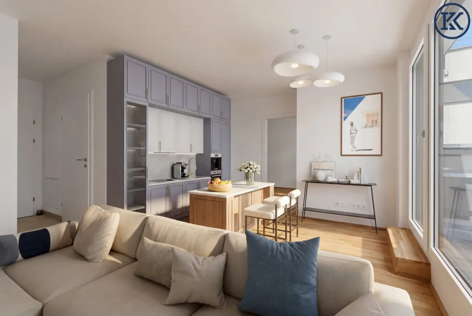 Neubauwohnung im Grünen – moderne 2-Zimmer-Wohnung mit Terrasse im Herzen von Aspern - Bild