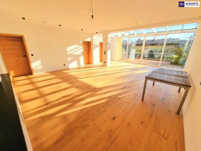 Fantastische 4-Zimmer Gartenwohnung! Mehr Natur. Mehr Ruhe. Mehr Grün. WOW! Riesiger Garten + Herrliche Terrasse + Lichtdurchfluteter Wintergarten + Stellplatz! Jetzt zugreifen! - Bild