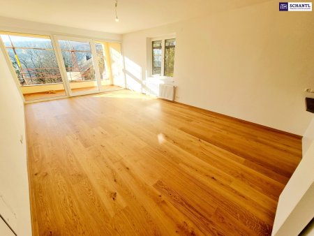 Neuer Preis! Ruheoase im Grünen! Sonnig. Saniert. Einfach super! Erstbezug mit Wohlfühlfaktor! 4 Zimmer + 2 Balkone + Garagenplatz + Hochwertige Einbauküche! Grün wohin das Auge reicht!