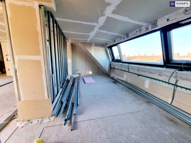 Hier oben gibt’s mehr als nur frische Luft! Einfach WOW! Ab ins Dachgeschoss und rein ins neue Leben! 4 Zimmer + Alles auf einer Ebene + Lift direkt ins Penthouse + Hochwertige Ausstattung! Jetzt zugreifen! - Bild